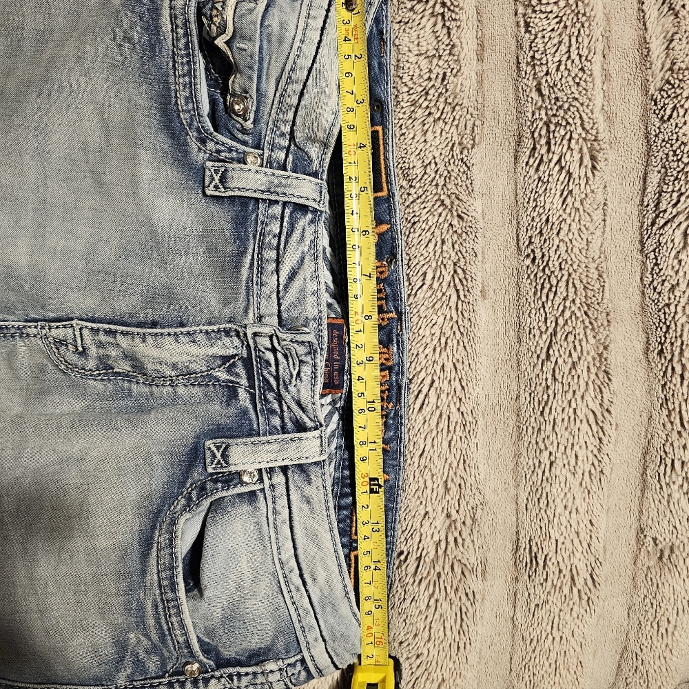Rock Revival Sky Blue Cropped Jeans - Picture 5 of 5